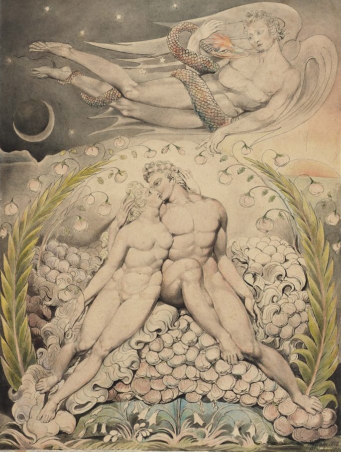 william-blake-the-love-of-adam-and-eve